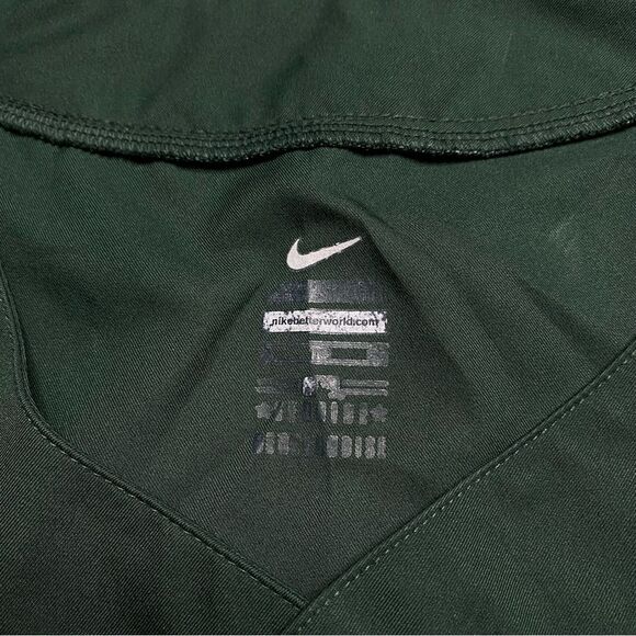 Nike Oakland A’s Green and Gold Windbreaker Jacket with High Collar - Picture 9 of 13